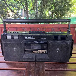 vintage Sharp WQ T231Z boombox