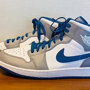 Nike Air Jordan 1 Mid DQ8426 Cement True Blue Sneakers