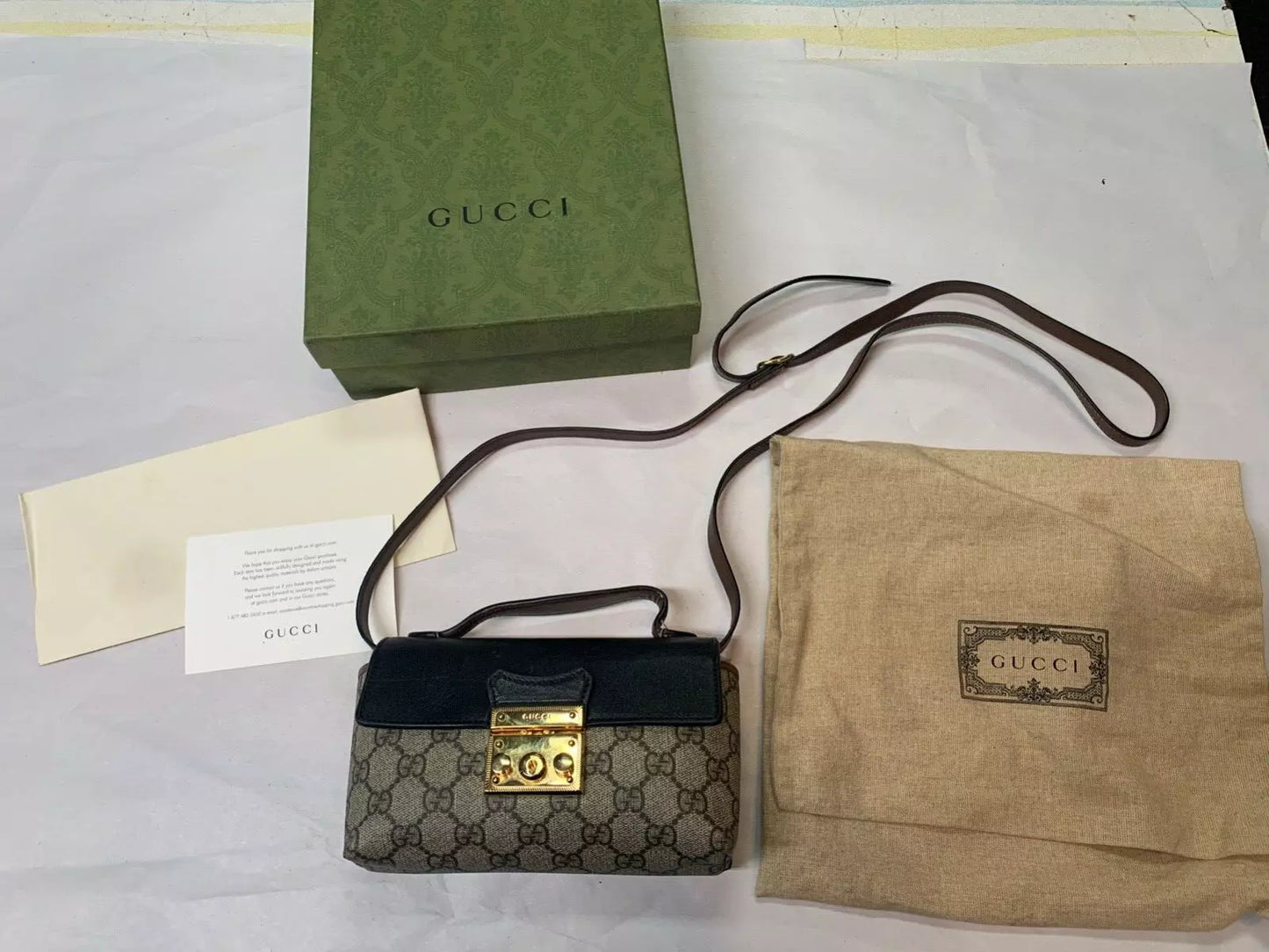 Gucci Padlock Mini GG Logo Monogram Bag