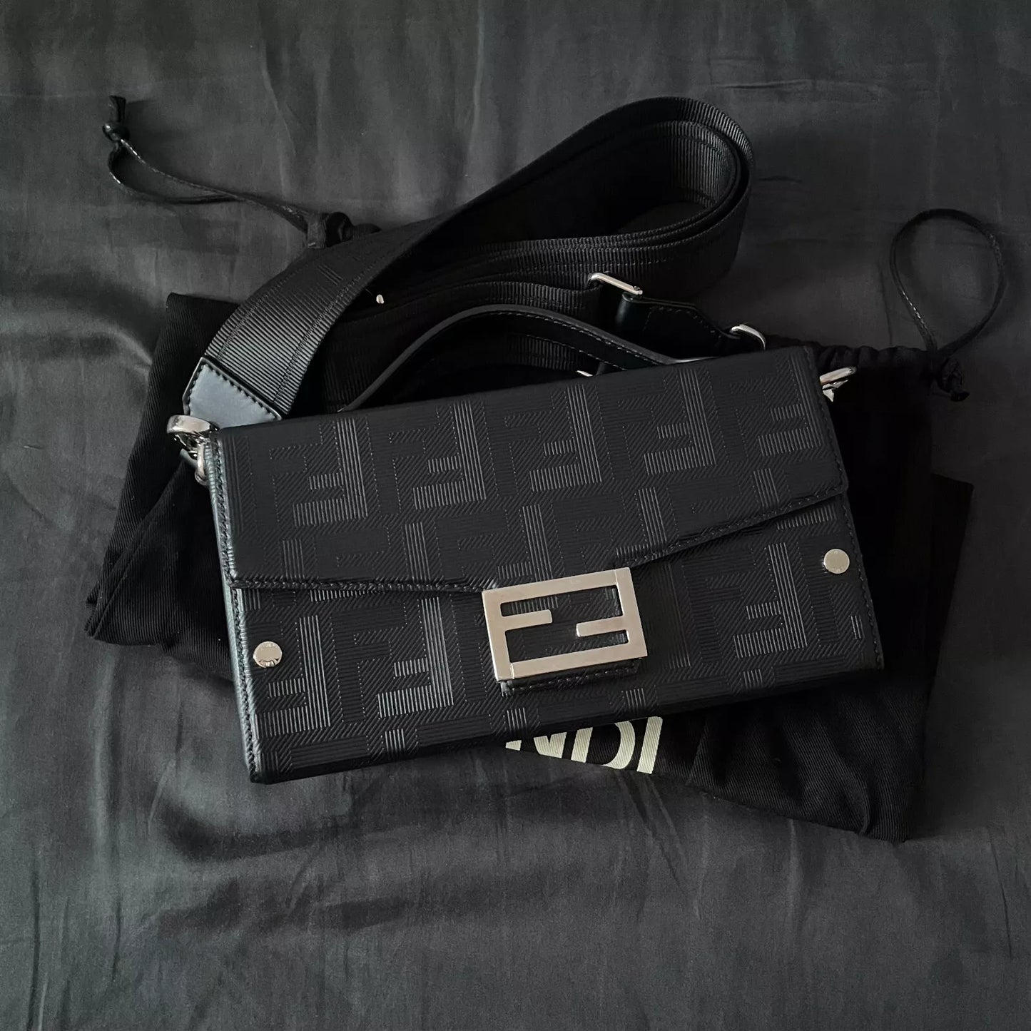 Fendi Soft Trunk Baguette Top Handle Bag