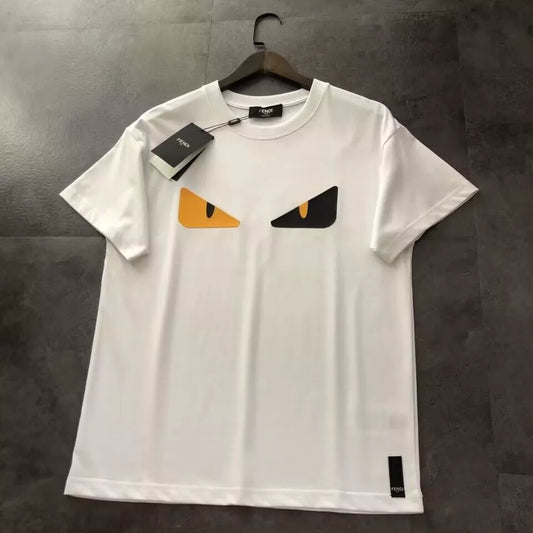 Fendi Letter Logo Short Sleeve Graphic T-Shirt