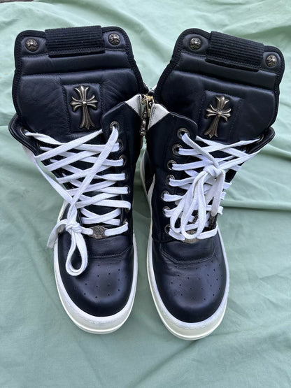 Chrome Hearts x Rick Owens Geobasket High Black sneakers