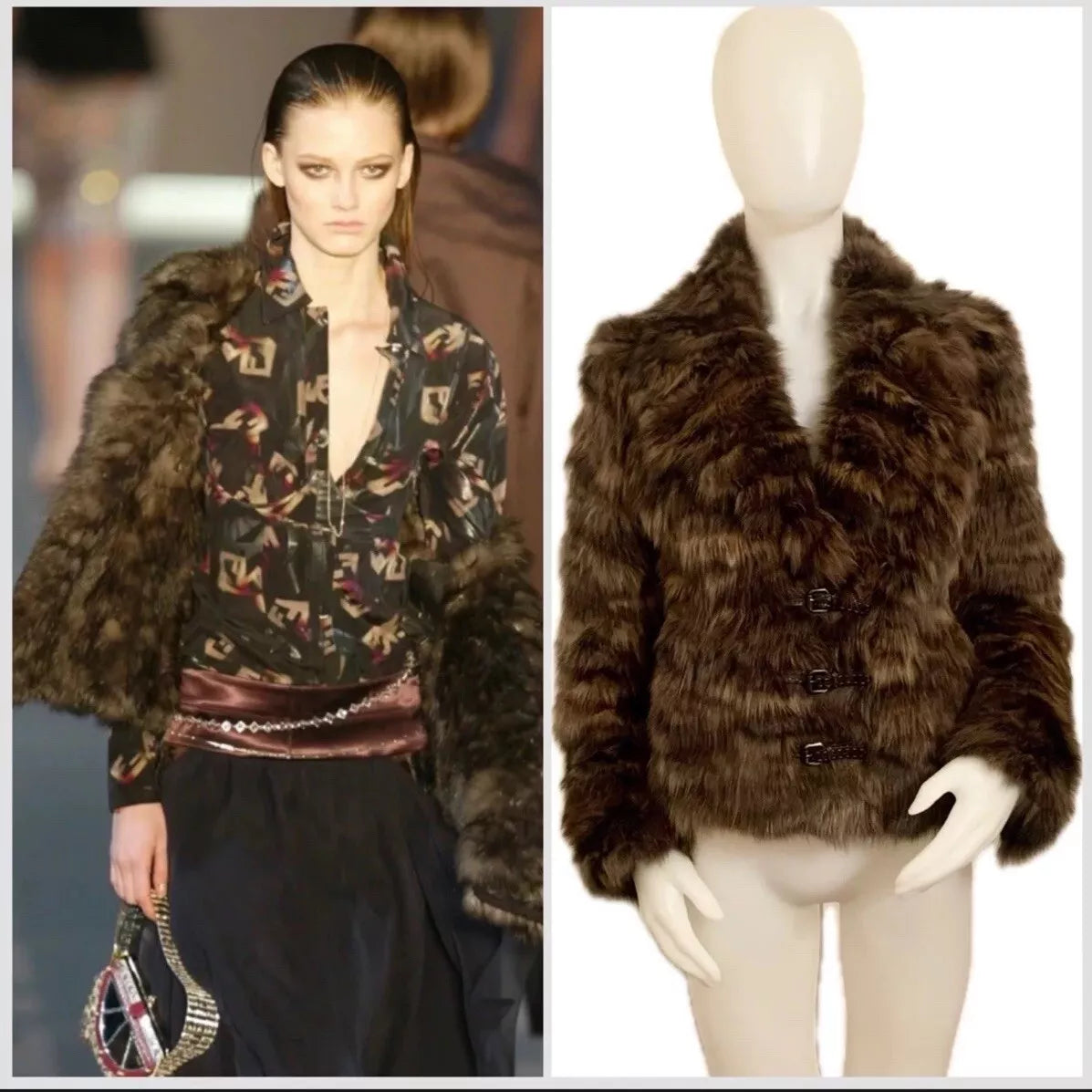 Fendi by Karl Lagerfeld F/W 2004 Mink Jacket Coat