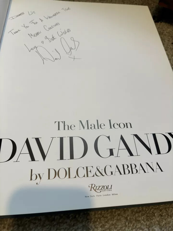 David Gandy Dolce &amp; Gabbana Big Blue Book