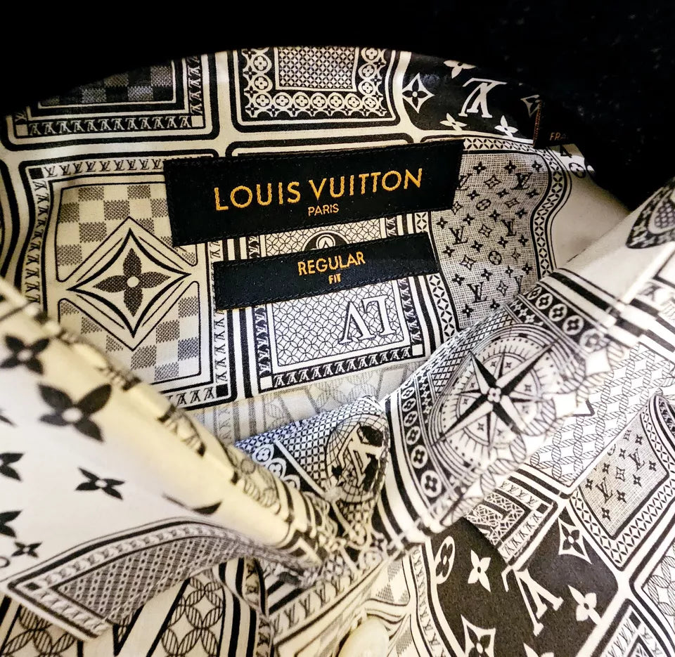 Louis Vuitton Las Vegas Gambling/Poker Button-Down Shirt