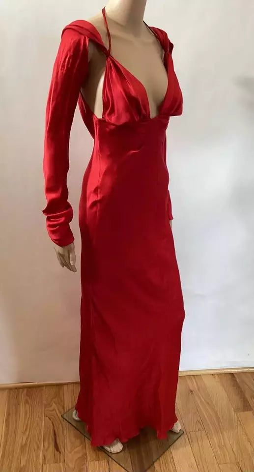 Gucci by Tom Ford Vintage Rare Silk Red Gown