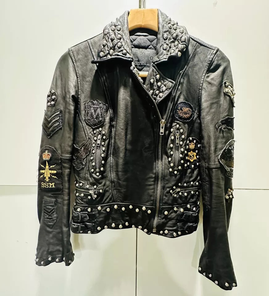 AllSaints Harris Biker College Jacket