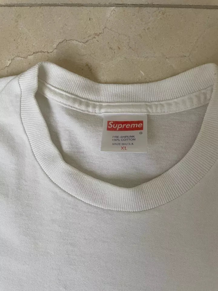 Supreme 1998 Bape Blue Camo Box Logo T-shirt