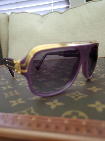 Louis Vuitton Pharrell Williams Nigo Purple Millionaire Sunglasses