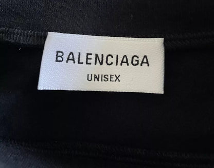 Balenciaga Bebe Rhinestone Logo Stretch Cotton T-Shirt