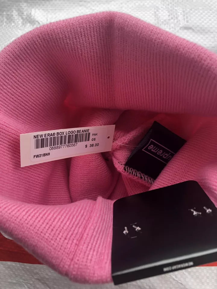 Supreme FW21 Box Logo Pink Beanie