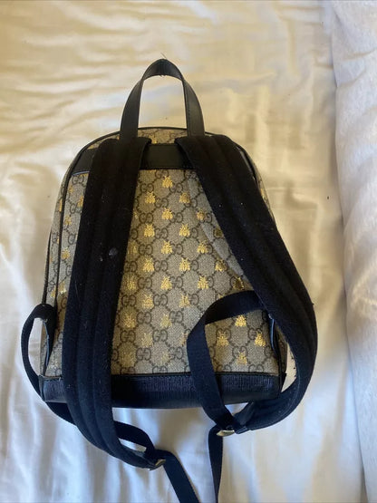 Gucci Supreme Bee Monogram Small Backpack