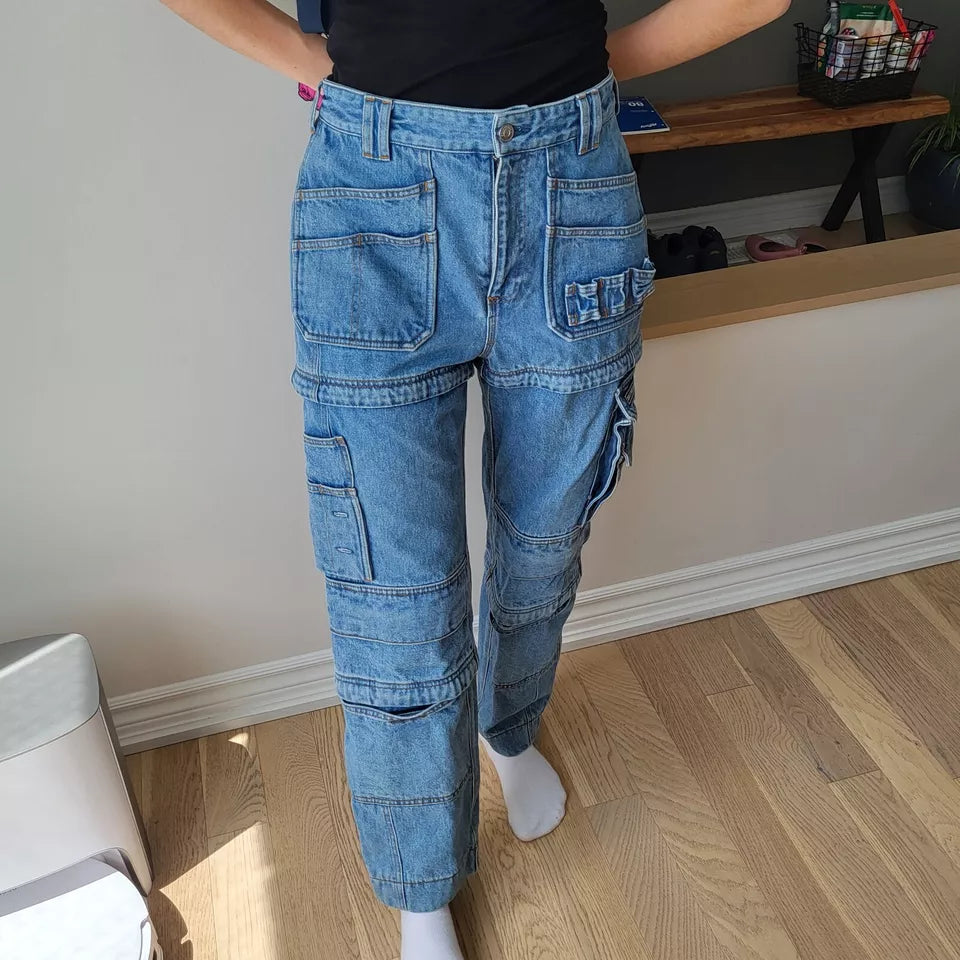 Balenciaga Women Convertible Denim Jeans