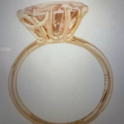 Christian Dior "Oui" Morganite &amp; Diamond Ring