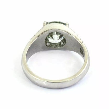 Hand-Made Sterling Silver Solitaire Ring