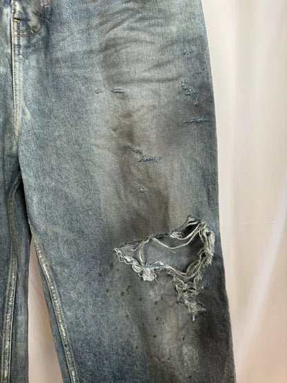 Balenciaga Destroyed Baggy Denim