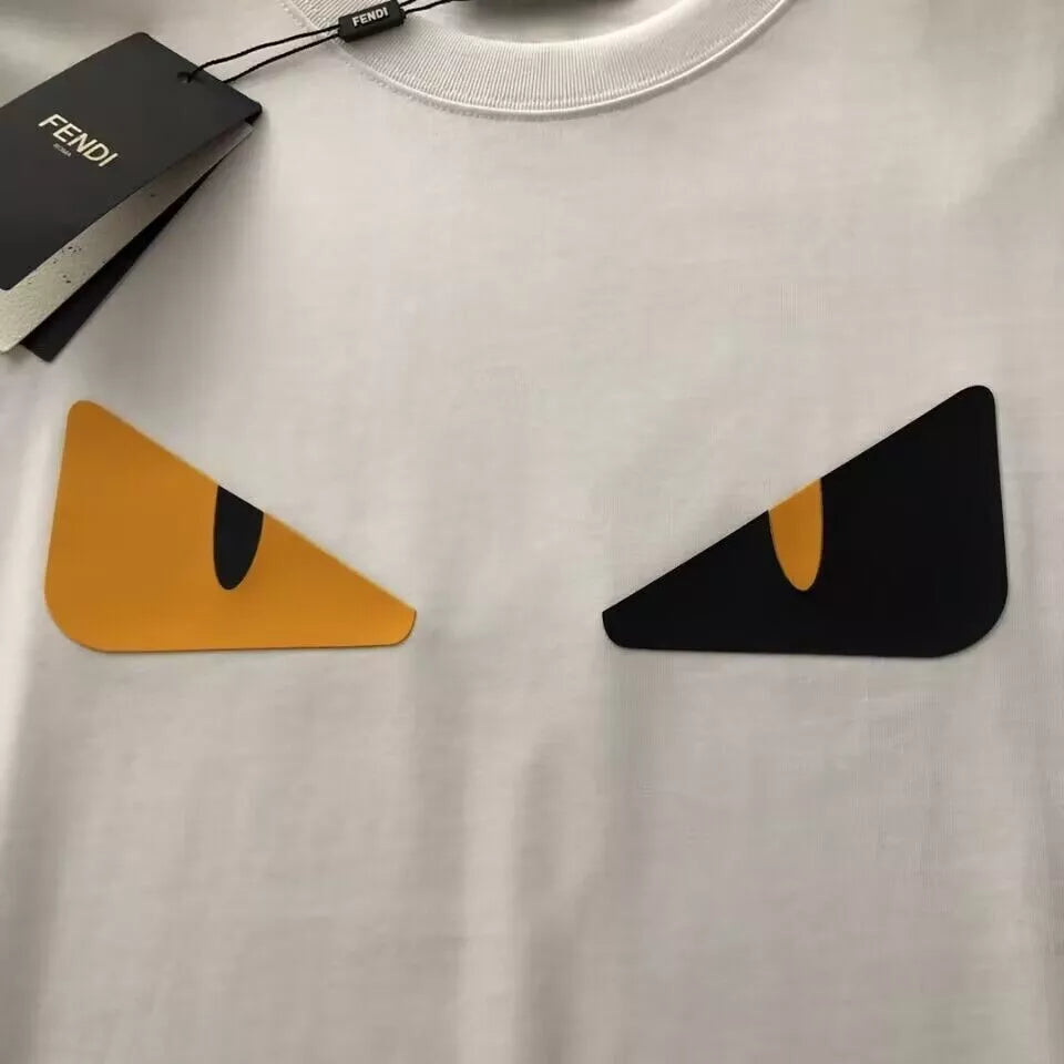 Fendi Letter Logo Short Sleeve Graphic T-Shirt