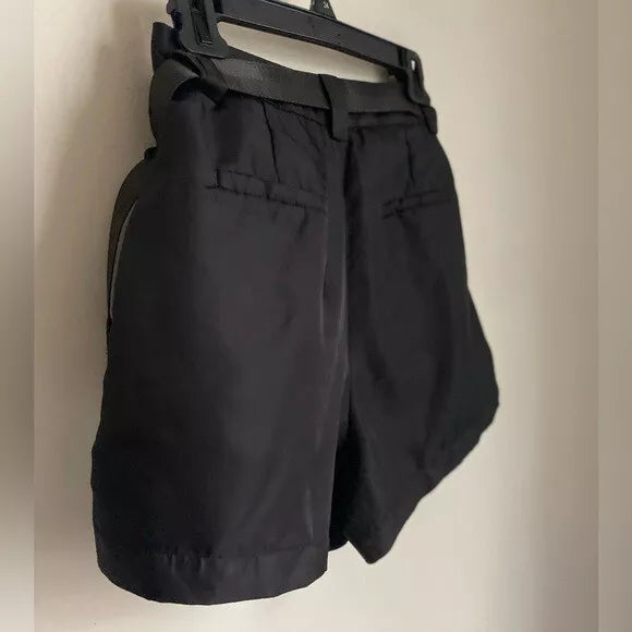 PRADA Detachable-Belt High-Rise Re-Nylon Shorts