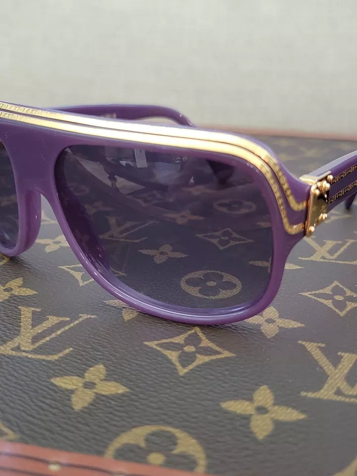 Louis Vuitton Pharrell Williams Nigo Purple Millionaire Sunglasses