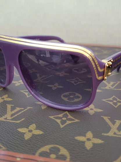 Louis Vuitton Pharrell Williams Nigo Purple Millionaire Sunglasses