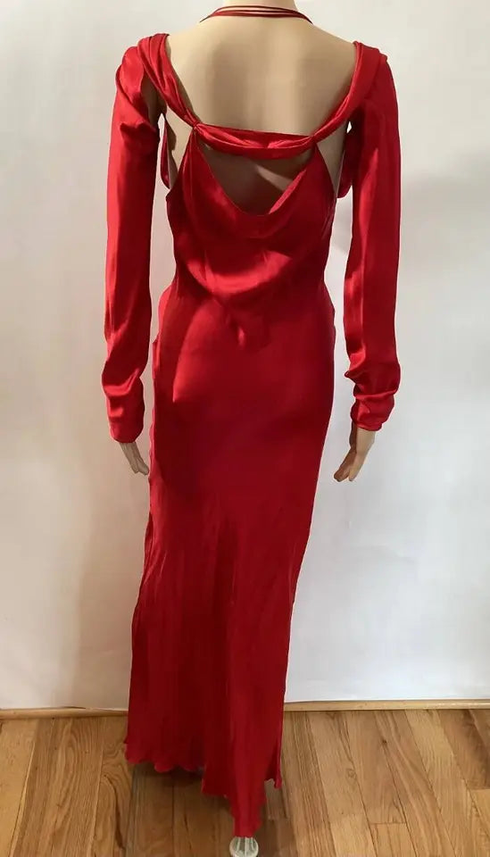 Gucci by Tom Ford Vintage Rare Silk Red Gown