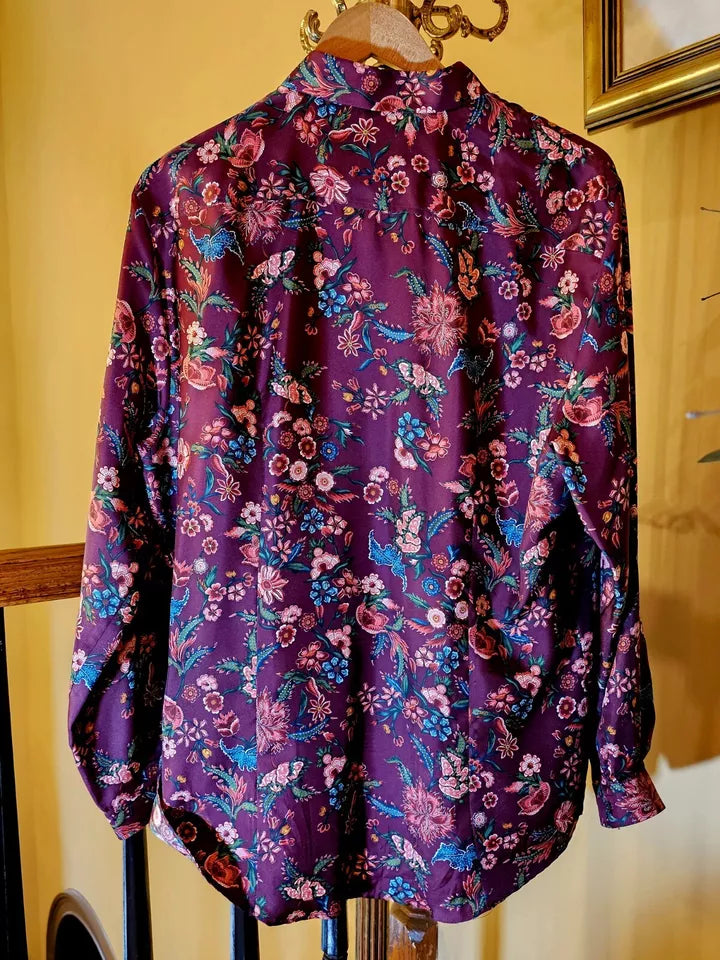 Gucci Floral Silk Button-Down Shirt