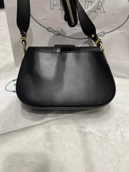 Prada Leather Messenger Shoulder Bag