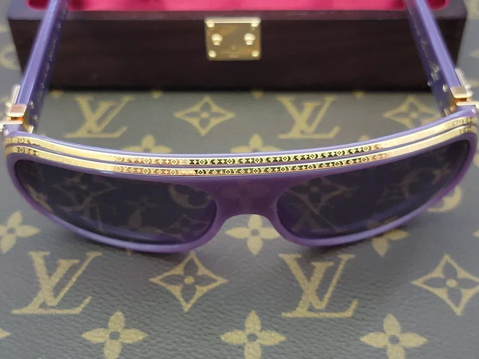 Louis Vuitton Pharrell Williams Nigo Purple Millionaire Sunglasses