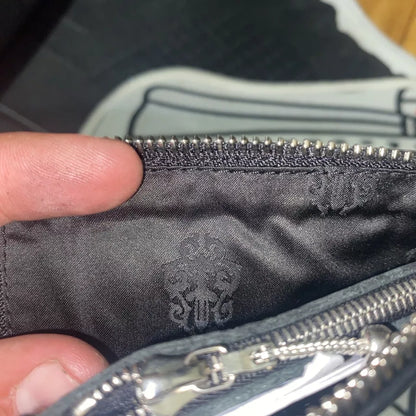 Chrome Hearts Tiny Zip Cross Patch Coin Purse Wallet