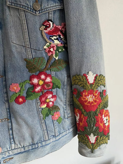 GUCCI Shearling Lined Denim Jacket