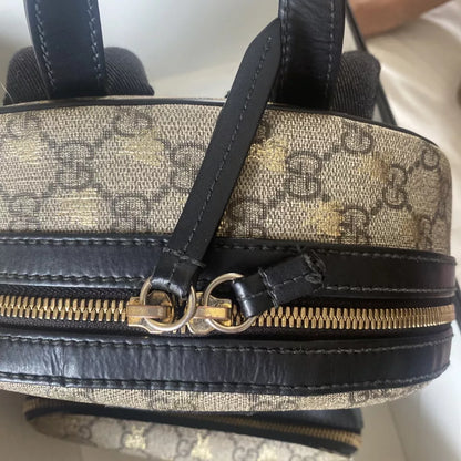 Gucci Supreme Bee Monogram Small Backpack