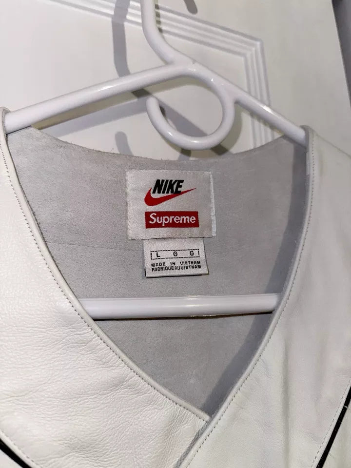 Supreme x Nike Leather Baseball Jersey