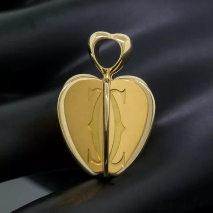 Cartier Double C Logo Spinning Apple Charm Pendant