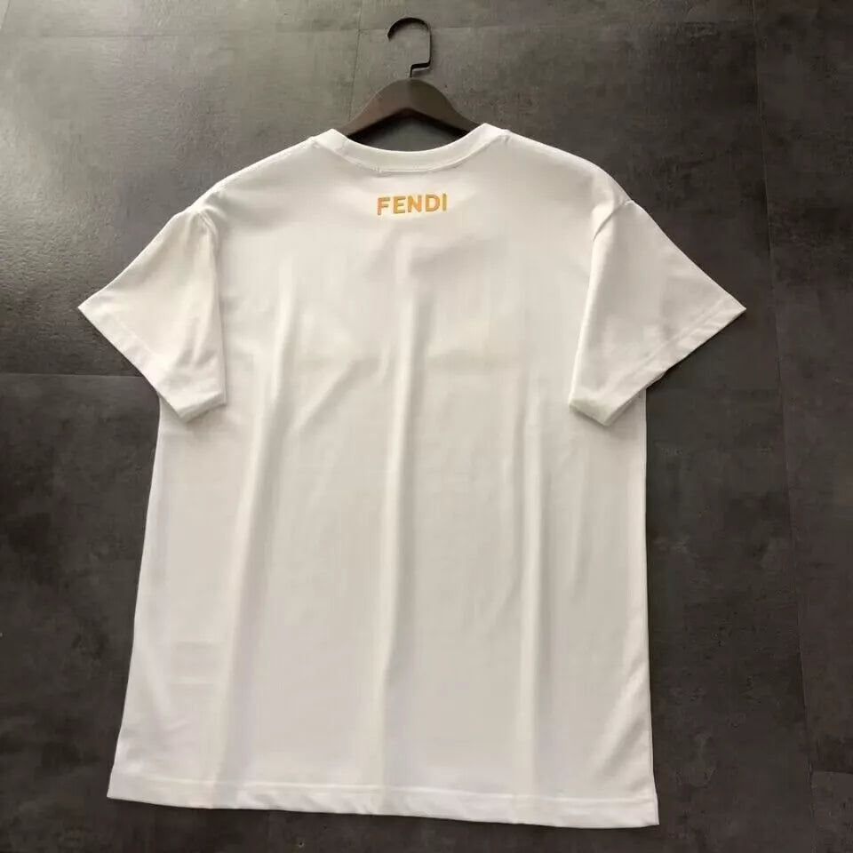 Fendi Letter Logo Short Sleeve Graphic T-Shirt