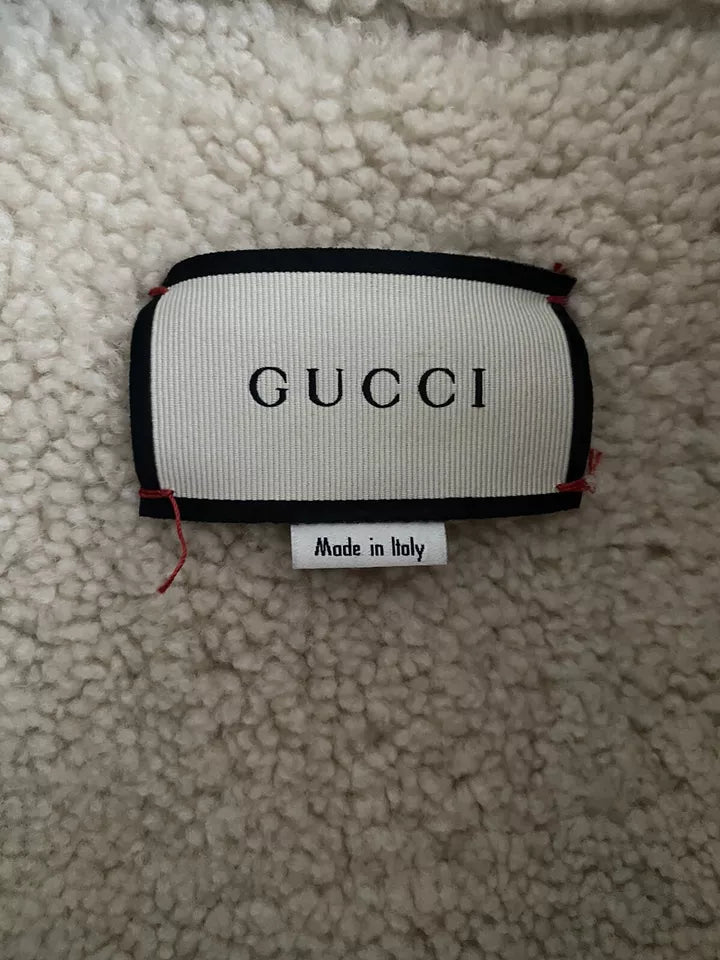 GUCCI Shearling Lined Denim Jacket