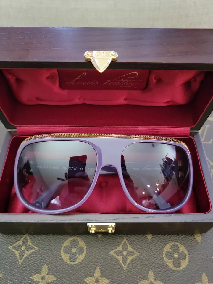 Louis Vuitton Pharrell Williams Nigo Purple Millionaire Sunglasses