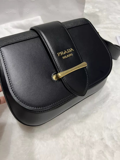 Prada Leather Messenger Shoulder Bag