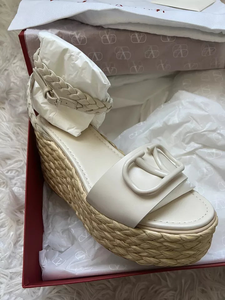 Valentino Garavani VLogo Wedge Sandals