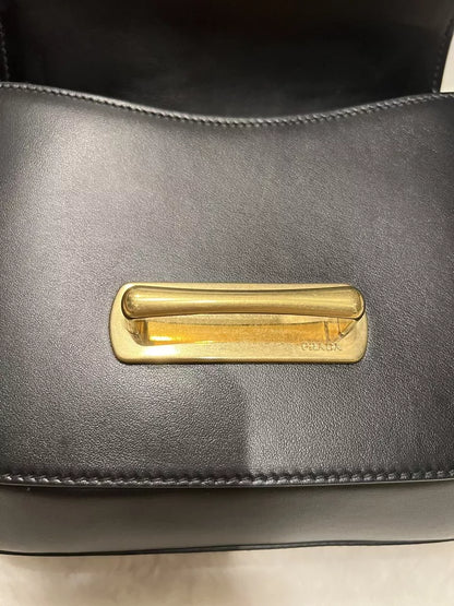 Prada Leather Messenger Shoulder Bag