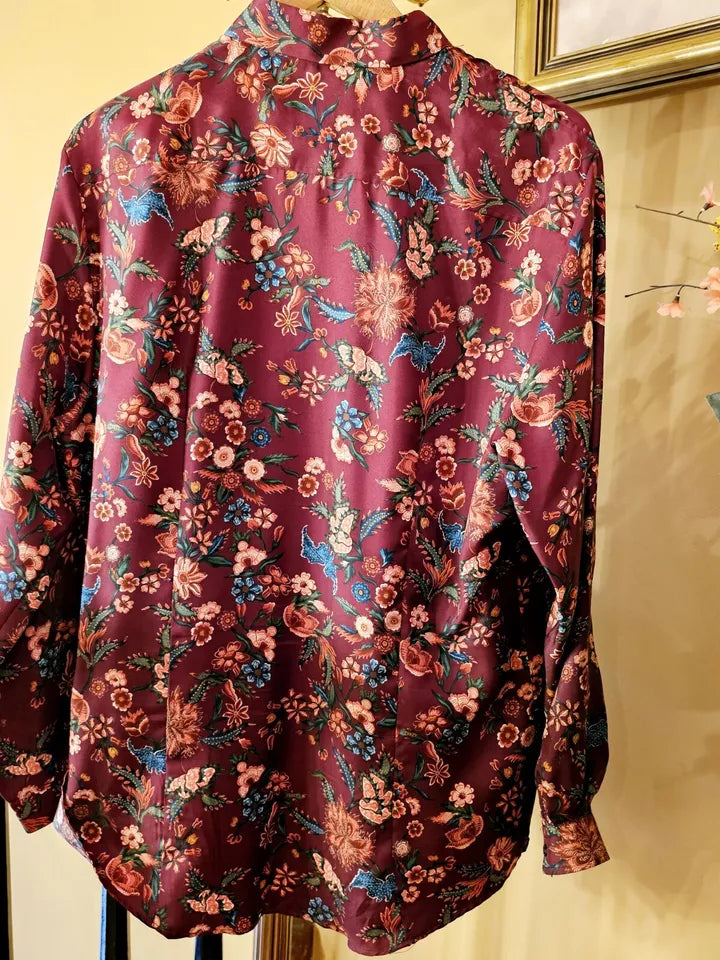 Gucci Floral Silk Button-Down Shirt