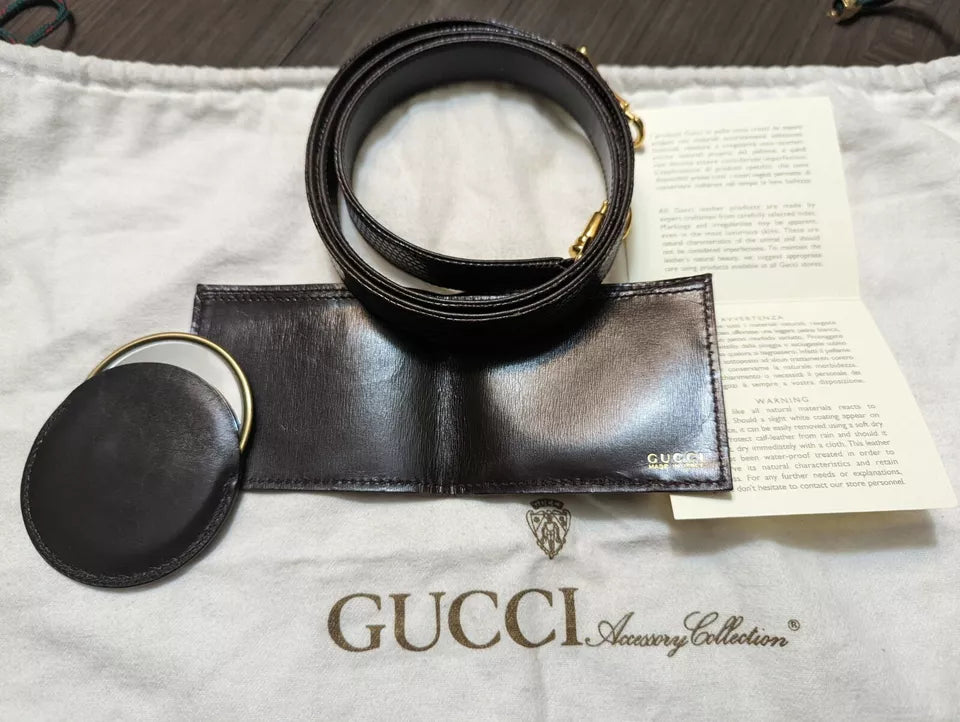 Gucci Brown Lizard Classic Bag