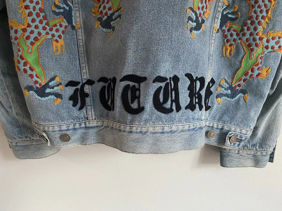 GUCCI Shearling Lined Denim Jacket