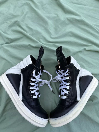 Chrome Hearts x Rick Owens Geobasket High Black sneakers