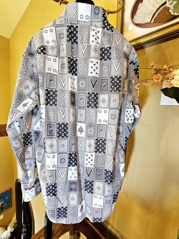 Louis Vuitton Las Vegas Gambling/Poker Button-Down Shirt