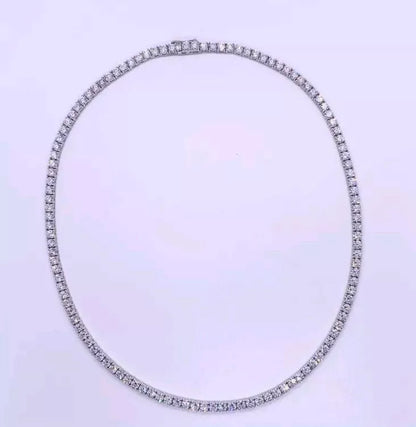 Diamond Tennis Necklace features 15.81 Ctw